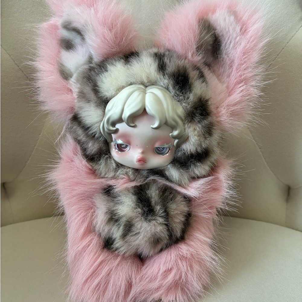 Gorgeous pink and leopard custom skullpanda - New, high-quality custom